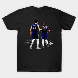 Kyrie Irving & Luka Doncic Dallas NBA Basketball Mavericks T-Shirt